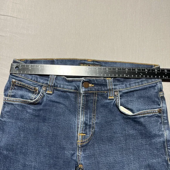 Nudie Jeans Tight Terry Jeans Rinse Twill Mens 31x26 Blue Slim Fit Pants - Picture 11 of 16